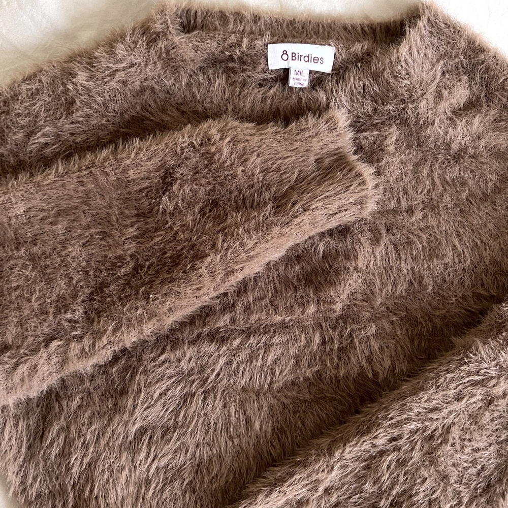 Cropped Fuzzy Sweater - Picture 3 of 3